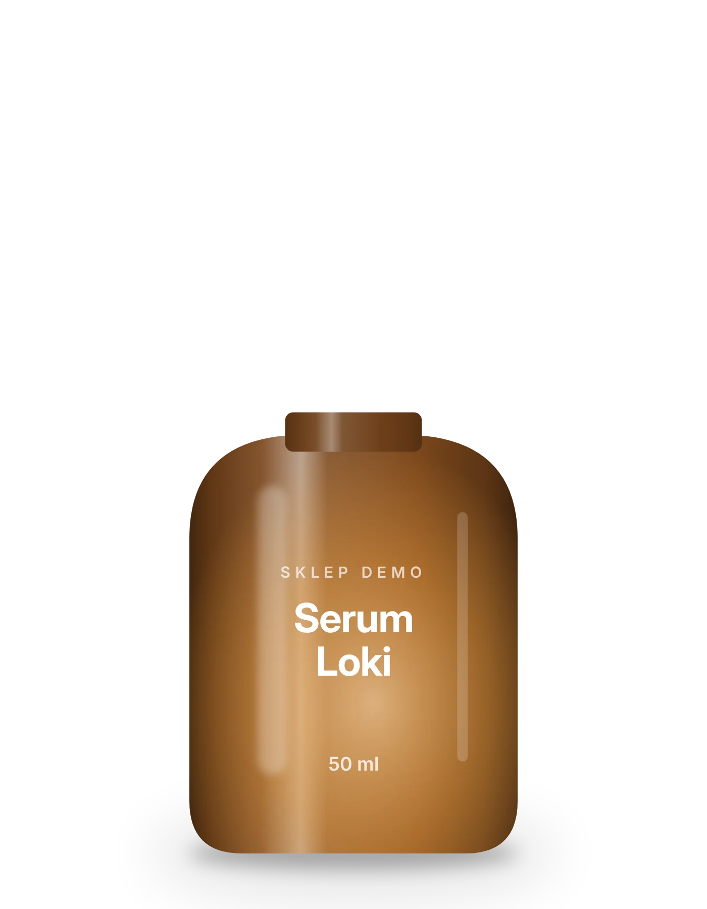 Butelka Serum Loki z bursztynowego szkła